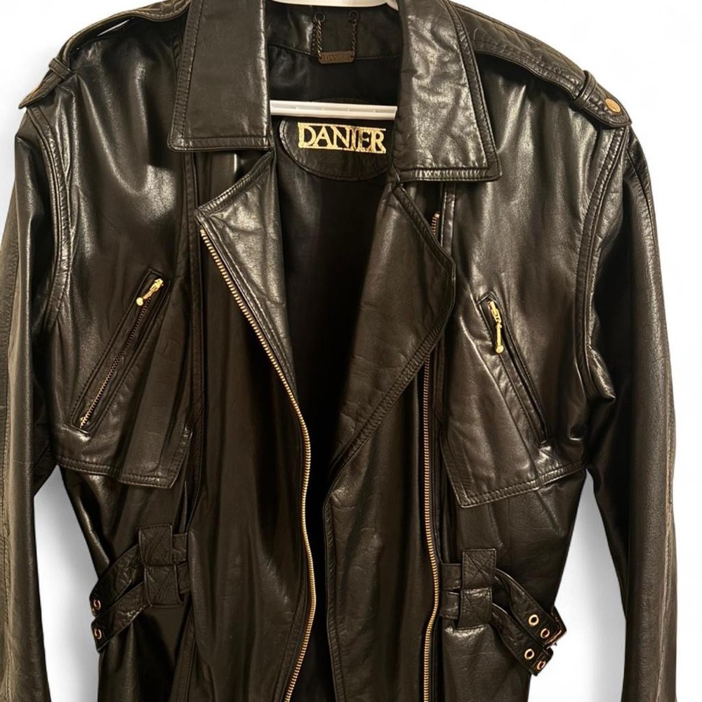 Danier black Leather Field Jacket